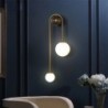Moderne Wandleuchte - Doppelglaskugel - Goldeisen - LED G9 - AC90-260V