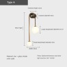 Moderne Wandleuchte - Doppelglaskugel - Goldeisen - LED G9 - AC90-260V