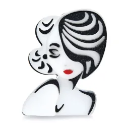 Monroe-Brosche aus Acryl