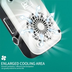 Drahtloser Nagelstaubsauger – starke Saugkraft – mit wiederverwendbarem Filter – 2000-mAh-Akku – 80 W
