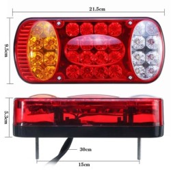 Rear stop tail indicator - reverse light - 12V - 32 LED - 2 piecesLights & lighting