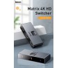 Baseus - 4K HD Switcher - bidirektionaler Adapter - Splitter - Konverter - für PS4 TV Box PC