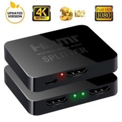 4K HDMI Splitter - Full HD - 1080P - 1 in 2 Out Verstärker - Dual Display - für HDTV DVD PS3 Xbox