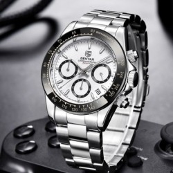 BENYAR - sports stainless steel watch - chronograph - Quartz - waterproofWatches