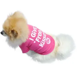 "I give free kisses" - T-Shirt für Hunde / Katzen