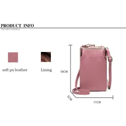 Small crossbody bag - wallet / phone holder - with zipperBags