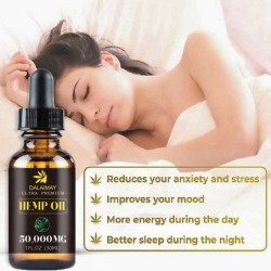 Bio-Hanfsamenöl - Angst / Stress / Schmerzlinderung - Schlafhilfe - Ganzkörpermassageöl