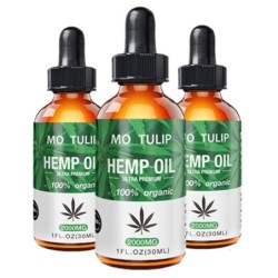 2000 mg MO TULIP - Bio-Kräutersamenöl - Schmerzlinderung - Stress - Angst - Massageöl