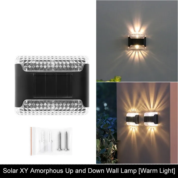 Solar-Gartenwandleuchte - Up / Down Light - LED - wasserdicht