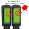 Solarstraßenlaterne – Doppelkopflampe – PIR-Bewegungssensor – wasserdicht – 200 COB – 3000 mAh