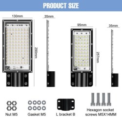 LED-Reflektor - Straßenlaterne - IP65 wasserdicht - 50W - 100W