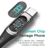 Essager - USB-Typ-C-zu-USB-C-Kabel - PD-Schnellladung - mit Digitalanzeige - 100 W / 5 A
