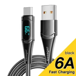 Essager - USB-Typ-C-zu-USB-C-Kabel - PD-Schnellladung - mit Digitalanzeige - 100 W / 5 A