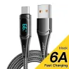 Essager - USB-Typ-C-zu-USB-C-Kabel - PD-Schnellladung - mit Digitalanzeige - 100 W / 5 A