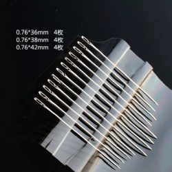 Self-threading needles - for blind / elderly people - stainless steelTextile