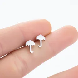 Small umbrella earrings - stainless steelEarrings