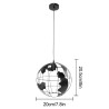 Moderne Deckenlampe aus Eisen - kugelförmig - 60W