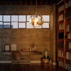 Moderne Deckenlampe aus Eisen - kugelförmig - 60W