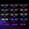 LED-Partybrille - App / manuelle Steuerung - USB - Bluetooth