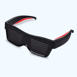 LED-Partybrille - App / manuelle Steuerung - USB - Bluetooth