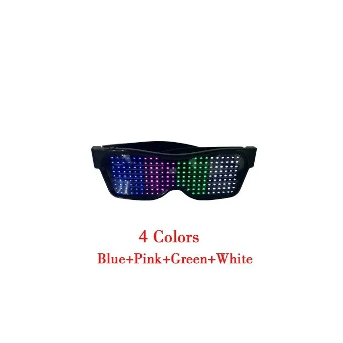 LED-Partybrille - App / manuelle Steuerung - USB - Bluetooth
