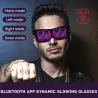 LED-Partybrille - App / manuelle Steuerung - USB - Bluetooth