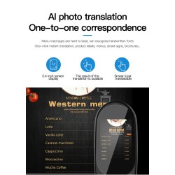 Intelligenter Übersetzer - sofortiges Scannen von Sprache / Foto - Touchscreen - WiFi - mehrsprachig