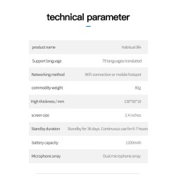 Intelligenter Übersetzer - sofortiges Scannen von Sprache / Foto - Touchscreen - WiFi - mehrsprachig