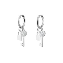 Crystal key / lock - earringsEarrings