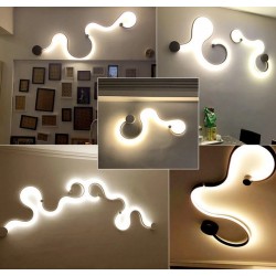 Modern wall lamp - LED - RGB remote - S - W - line shapeWall lights