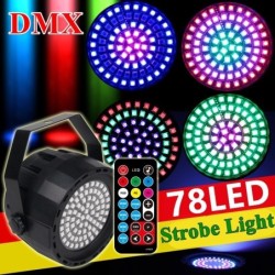 Bühnenlaserlicht – Projektor – Sound aktiviert – Fernbedienung – RGB – 78 LED – DMX