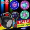 Bühnenlaserlicht – Projektor – Sound aktiviert – Fernbedienung – RGB – 78 LED – DMX