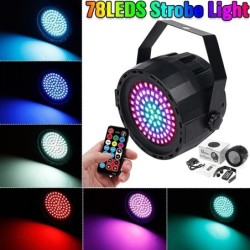 Stage laser light - projector - sound activated - remote - RGB - 78 LED - DMXStage & events lighting