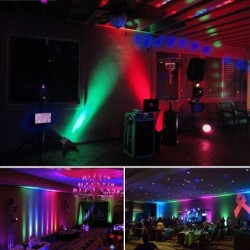 Bühnenlaserlicht – Projektor – Sound aktiviert – Fernbedienung – RGB – 78 LED – DMX
