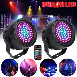 Bühnenlaserlicht – Projektor – Sound aktiviert – Fernbedienung – RGB – 78 LED – DMX