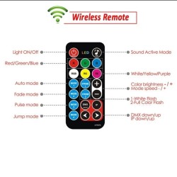 Stage laser light - projector - sound activated - remote - RGB - 78 LED - DMXStage & events lighting
