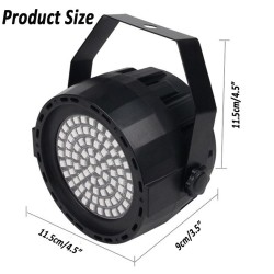 Bühnenlaserlicht – Projektor – Sound aktiviert – Fernbedienung – RGB – 78 LED – DMX