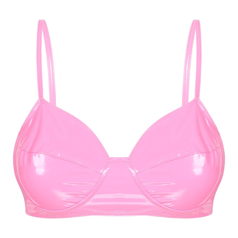Sexy leather bra - wire freeLingerie