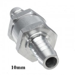 Kraftstoffventil aus Aluminium mit Rückschlagventil – Benzin Diesel Wasser Öl – 6 mm/8 mm/10 mm/12 mm