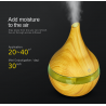 Ultrasonic Air humidifier - essential oils diffuser - LED - USB - 300mlHumidifiers