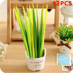 Silicone green grass - ball pen - 12 piecesPens & Pencils