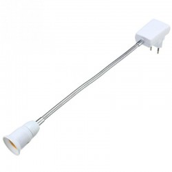 Flexible Lampenfassung - Verlängerungsadapter - Fassung mit Ein-/Ausschalter - E27