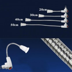 Flexible Lampenfassung - Verlängerungsadapter - Fassung mit Ein-/Ausschalter - E27
