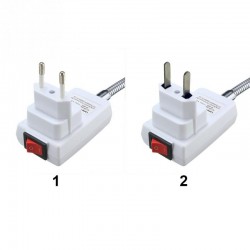 Flexible Lampenfassung - Verlängerungsadapter - Fassung mit Ein-/Ausschalter - E27