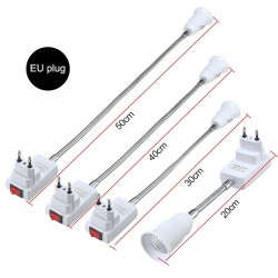 Flexible bulb holder - extension adapter - socket with On / OFF switch - E27Lighting fittings