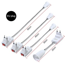 Flexible Lampenfassung - Verlängerungsadapter - Fassung mit Ein-/Ausschalter - E27