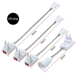 Flexible Lampenfassung - Verlängerungsadapter - Fassung mit Ein-/Ausschalter - E27