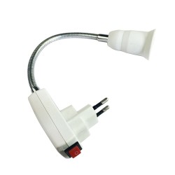 Flexible bulb holder - extension adapter - socket with On / OFF switch - E27Lighting fittings