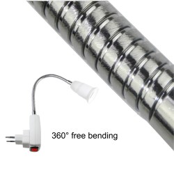 Flexible Lampenfassung - Verlängerungsadapter - Fassung mit Ein-/Ausschalter - E27