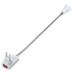 Flexible Lampenfassung - Verlängerungsadapter - Fassung mit Ein-/Ausschalter - E27